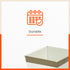 MYLA Metal Square Planters / Pots for Garden / Balcony | Medium – White & Bronze - Set of 5
